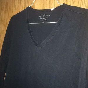 Chico’s 3/4 sleeve V neck tee!